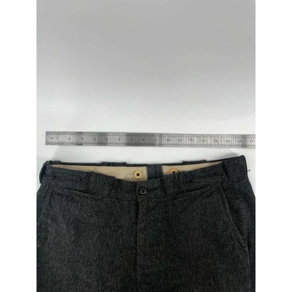 Vintage Polo Ralph Lauren Modern GI Pants Twill Weave Gray Rib Cotton Size 32x32